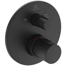  Ideal Standard Ceratherm T100 falsík alatti termosztátos két funkciós csaptelep, selyemfekete A5814XG