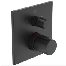   Ideal Standard Ceratherm C100 falsík alatti termosztátos két funkciós csaptelep, selyem fekete A7522XG