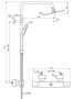 Ideal Standard Ceratherm C100 termosztátos zuhanyrendszer, króm A7540AA