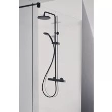   Ideal Standard Ceratherm T25 Zuhanyrendszer termosztátos csapteleppel, matt fekete A7545XG
