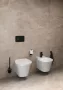 Ideal Standard IOM  Falra szerelhető WC-kefe tartóval, matt fekete-szaténozott üveg A9119XG