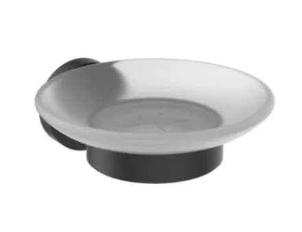Ideal Standard IOM Falra szerelhető szappanartó szatén üveg-matt fekete konzollal A9122XG