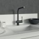 Ideal Standard Ceralook hidegindítású mosogató csaptelep L-kifolyóval, selyem fekete BC174XG