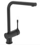 Ideal Standard Ceralook hidegindítású mosogató csaptelep L-kifolyóval, selyem fekete BC174XG