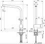 Ideal Standard Ceralook hidegindítású mosogató csaptelep L-kifolyóval, selyem fekete BC174XG