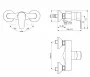 Ideal Standard Cerafine D egykaros zuhanycsaptelep, króm BC493AA