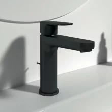   Ideal Standard Cerafine O egykaros mosdó csaptelep leeresztővel, selyem fekete BC699XG