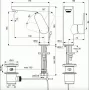 Ideal Standard Cerafine O 180 egykaros mosdó csaptelep leeresztővel, króm BC703AA