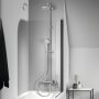 Ideal Standard Cerafine O egykaros zuhanyrendszer kádtöltővel, króm BC749AA