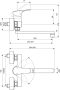 Ideal Standard Cerabase fali mosogató csaptelep, króm BD488AA