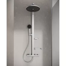   Ideal Standard Ceratherm ALU+ Zuhanyrendszer termosztátos csapteleppel, ezüst BD583SI