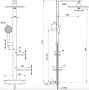 Ideal Standard Ceratherm ALU+ Zuhanyrendszer termosztátos csapteleppel, ezüst BD583SI