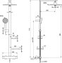 Ideal Standard Ceratherm ALU+ Zuhanyrendszer termosztátos csapteleppel, selyem fekete BD583XG