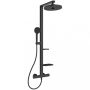 Ideal Standard Ceratherm ALU+ Zuhanyrendszer termosztátos csapteleppel, selyem fekete BD583XG