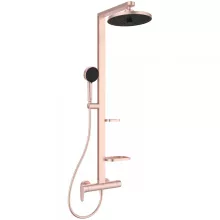   Ideal Standard ALU+ Ceraflow zuhanyrendszer falra szerelhető karos zuhanycsapteleppel, rosé BD584RO
