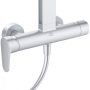 Ideal Standard ALU+ Ceraflow zuhanyrendszer falra szerelhető karos zuhanycsapteleppel, ezüst BD584SI