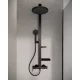 Ideal Standard ALU+ Ceraflow zuhanyrendszer falra szerelhető karos zuhanycsapteleppel, selyem fekete BD584XG