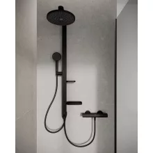   Ideal Standard ALU+ Ceraflow zuhanyrendszer, zuhanyváltóval, selyem fekete BD585XG