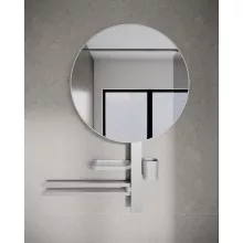   Ideal Standard ALU+ Beauty Bar L tükör 670x145,5x817 mm és polcrendszer, ezüst BD587SI