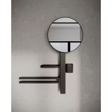   Ideal Standard ALU+ Beauty Bar M tükör 580x145,5x717 mm és polcrendszer, selyem fekete BD588XG