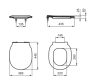 Ideal Standard Connect Air vékonyított WC ülőke fedéllel és normál zsanérokkal, fehér E036501