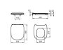 Ideal Standard Tesi vékonyított WC ülőke lecsapódásgátlóval és gyorskioldó zsanérokkal, fehér T352701