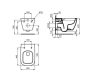 Ideal Standard I.Life B szögletes fali WC csésze RimLS+ öblítési technológiával 35,5x54 cm, fehér T461401