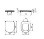 Ideal Standard I.Life A Normál Duroplast WC ülőke fém zsanérokkal, fehér T467801