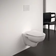   Ideal Standard I.Life A ívelt kerámia fali WC csésze 36x54 cm RimLS+ öblítési technológiával, fehér T471601