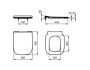 Ideal Standard I.Life A vékony Duroplast WC ülőke normál zsanérokkal, fehér T481201