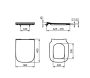 Ideal Standard I.Life B vékonyított WC ülőke fém zsanérokkal, fehér T500201