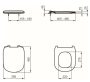 Ideal Standard Tesi vékonyított Duroplast WC ülőke lecsapódásgátlóval, gyorskioldó funkció nélkül, fehér T552201