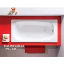Jika Riga 120×70 cm zománcozott acéllemez kád kompakt kialakítással.