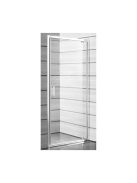 Jika Lyra Plus zuhanyajtó 90x190 cm, átlátszó üveg, fehér profilszín 2543820006681