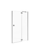Jika Pure balos zuhanyajtó 90x195 cm, átlátszó üveg, ezüst profilszín 2544220026681