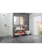 Jika Pure jobbos zuhanyajtó 90x195 cm, átlátszó üveg, ezüst profilszín 2544230026681
