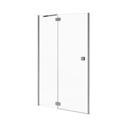 Jika Pure jobbos zuhanyajtó 120x195 cm, átlátszó üveg, ezüst profilszín 2544270026681