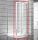 Jika Lyra Plus harmonika zuhanyajtó 80x190 cm, átlátszó stripy üveg, fehér profilszín 2553810006651