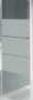 Jika Lyra Plus kétrészes zuhanyajtó 80x190 cm, átlátszó stripy üveg, fehér profilszín 2563810006651