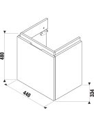 Jika Cubito Pure tölgy alsószekrény 45cm 40J4213015191
