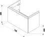 Jika Cubito Pure alsószekrény 1 fiókkal 74x48 cm, fehér 40J4253015001