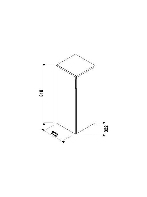 Jika Cubito Pure fehér balos középmagas szekrény 43J4211105001