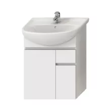   Jika Lyra Plus alsószekrény 60 cm-es mosdóhoz, 2 ajtóval és 1 fiókkal, fehér H4531220383001