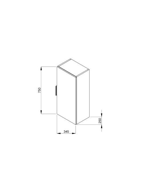 Jika Cube fehér középmagas szekrény 4537111763001