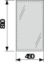 Jika Clear tükör világítás nélkül 45x81cm 4557011731441