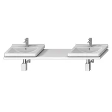   Jika Cubito Pure fehér mosdótartólap,2 kivágással, vágható, 135-220cm 46J4240145001