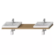   Jika Cubito Pure tölgy mosdótartólap,2 kivágással, vágható, 135-220cm 46J4240145191