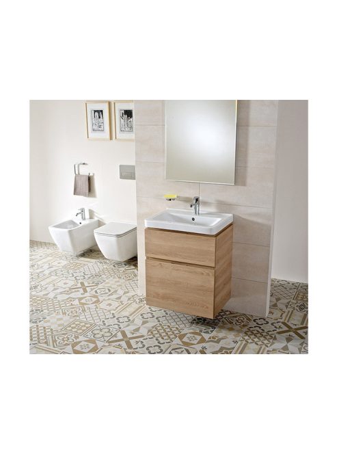 Jika Cubito Pure mosdó 60x45 cm, csapfurat nélkül, túlfolyóval 8104230001091