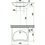 Jika Mio mozgássérült mosdó 64 cm 8137140001041