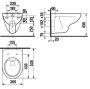 Jika Lyra Plus perem nélküli fali WC H8213840000001